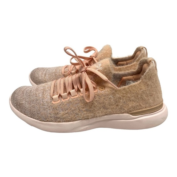 APL TechLoom Breeze x Summer Fridays Blush Peach Running Shoes Trainers W7 - Picture 5 of 15